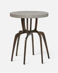 Made Goods Cyrano Metal Accent Table in Faux Shagreen