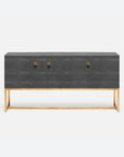 Made Goods Dallon Three-Door Narrow Realistic Faux Shagreen Buffet