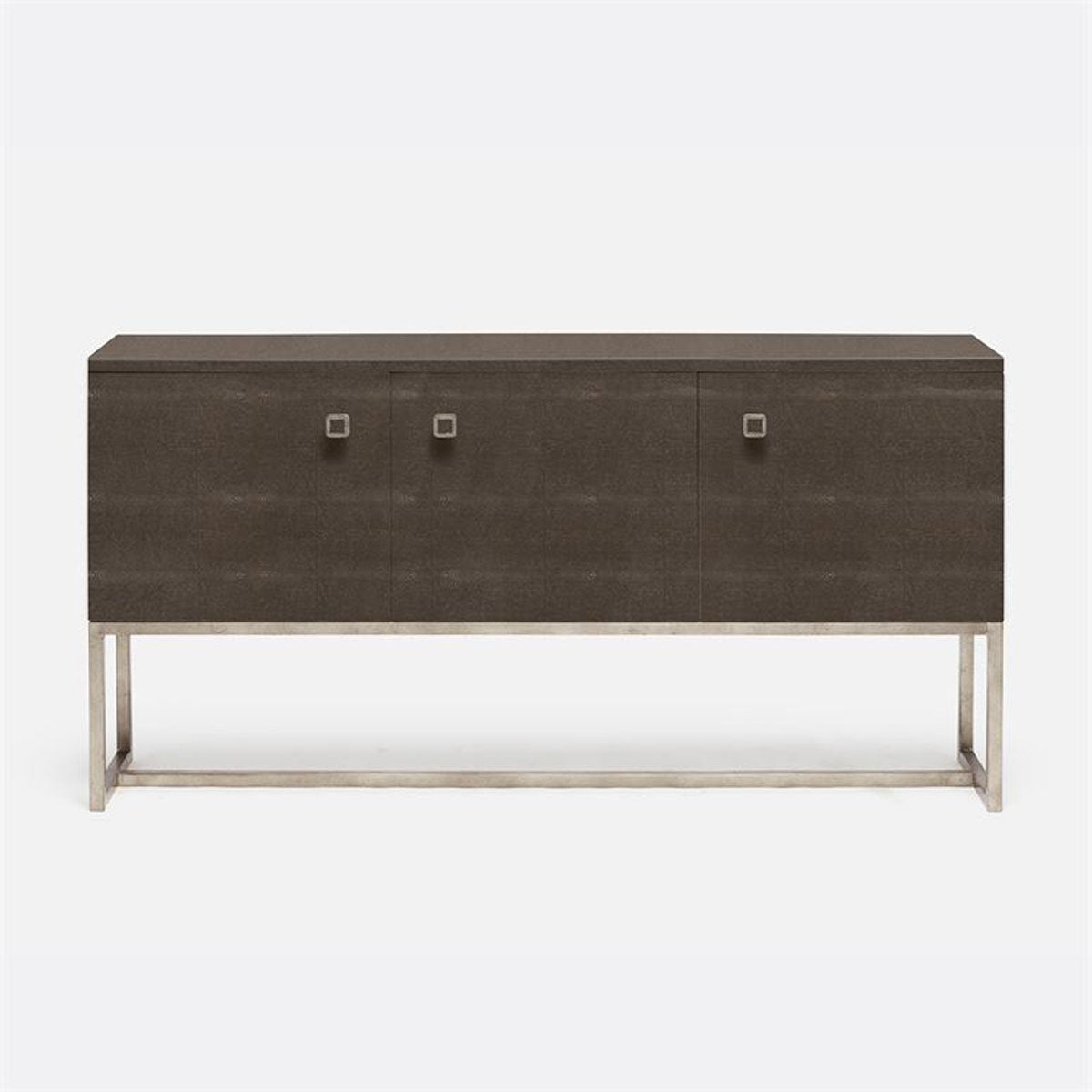 Made Goods Dallon Three-Door Narrow Realistic Faux Shagreen Buffet