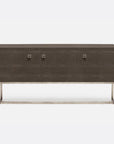 Made Goods Dallon Three-Door Narrow Realistic Faux Shagreen Buffet