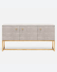 Made Goods Dallon Three-Door Narrow Realistic Faux Shagreen Buffet