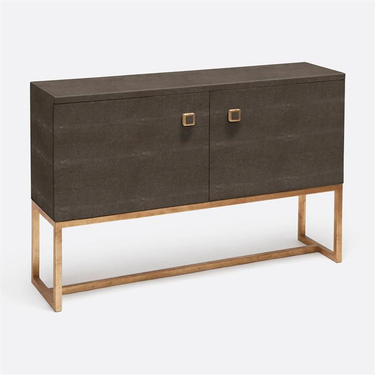 Made Goods Dallon Narrow Realistic Faux Shagreen 2-Door Buffet