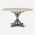 Made Goods Dane Round Farm Dining Table in Stone