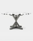 Made Goods Dane Round Farm Dining Table in Marble