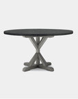 Made Goods Dane Round Farm Dining Table in Faux Shagreen