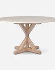 Made Goods Dane Round Farm Dining Table in Stone