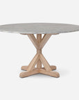 Made Goods Dane Round Farm Dining Table in Stone