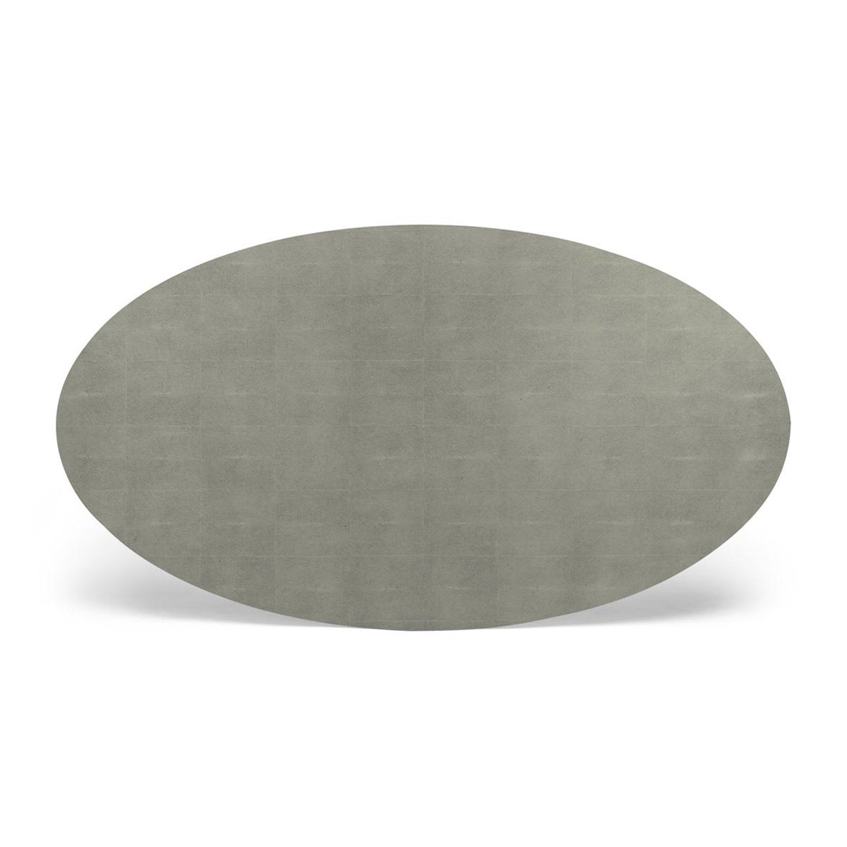 Made Goods Dane Oval Farm Dining Table in Faux Shagreen