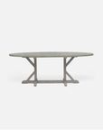 Made Goods Dane Oval Farm Dining Table in Faux Shagreen