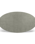 Made Goods Dane Oval Farm Dining Table in Faux Shagreen