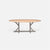 Made Goods Dane Oval Farm Dining Table in White Cerused Oak