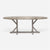 Made Goods Dane Oval Farm Dining Table in Warm Gray Marble