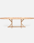 Made Goods Dane Oval Farm Dining Table in Veneer