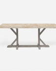 Made Goods Dane Rectangular Farm Dining Table in Stone