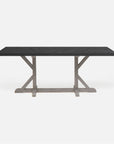 Made Goods Dane Rectangular Dining Table in Faux Horn