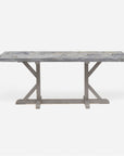 Made Goods Dane Rectangular Farm Dining Table in Stone