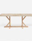 Made Goods Dane Rectangular Farm Dining Table in Stone