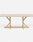 Made Goods Dane Rectangular Farm Dining Table in Stone