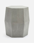 Made Goods Daryl Hexagonal Vintage Faux Shagreen Stool