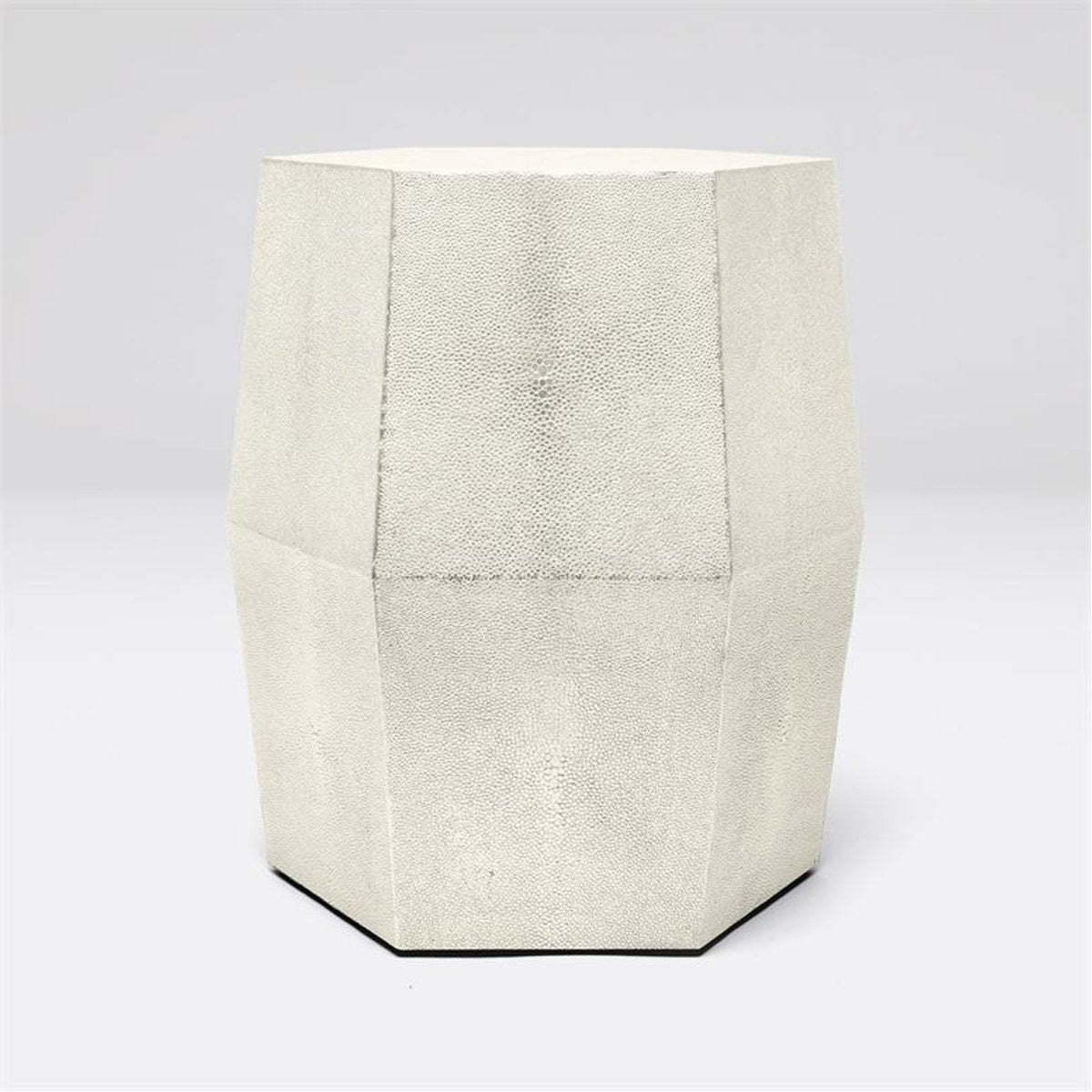 Made Goods Daryl Hexagonal Vintage Faux Shagreen Stool