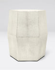 Made Goods Daryl Hexagonal Vintage Faux Shagreen Stool