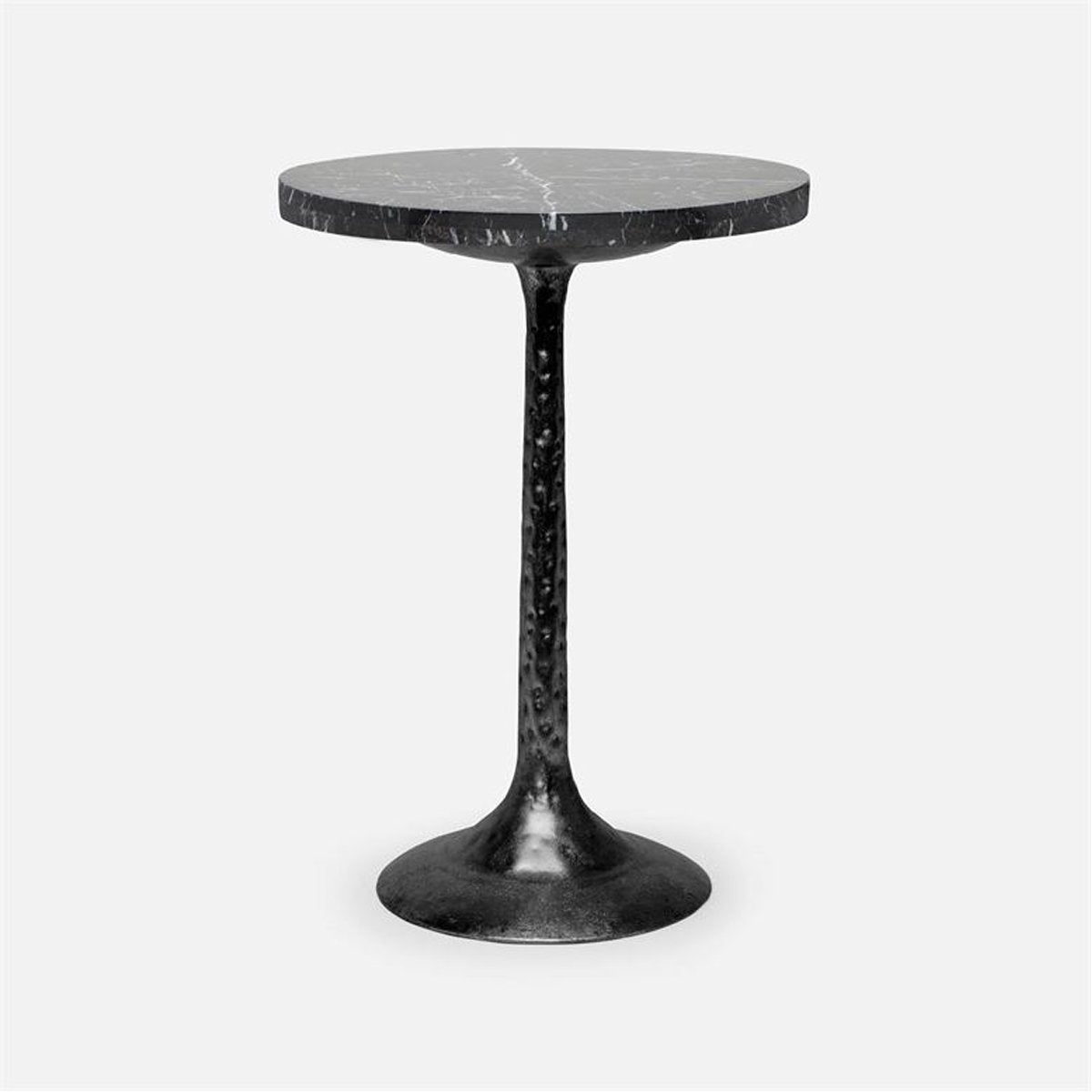 Made Goods Delancy Bistro Side Table in Marble