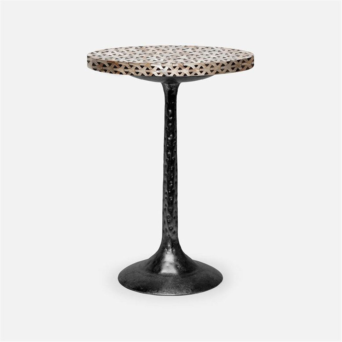 Made Goods Delancy Bistro Side Table in Shell