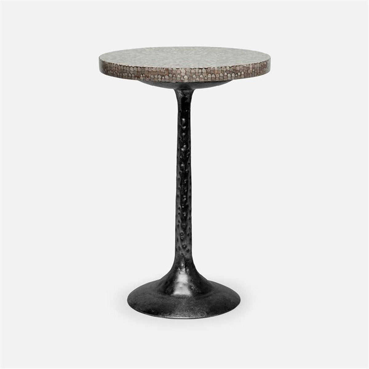 Made Goods Delancy Bistro Side Table in Shell