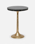 Made Goods Delancy Bistro Side Table in Blue Tiger Eye