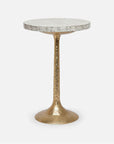 Made Goods Delancy Bistro Side Table in Shell