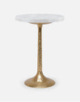 Made Goods Delancy Bistro Side Table in Marble