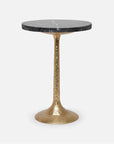 Made Goods Delancy Bistro Side Table in Marble