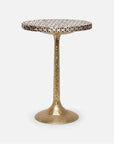 Made Goods Delancy Bistro Side Table in Shell