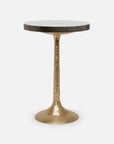 Made Goods Delancy Bistro Side Table in Zinc Metal