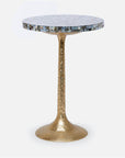 Made Goods Delancy Bistro Side Table in Resin and Shell