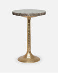 Made Goods Delancy Bistro Side Table in Shell