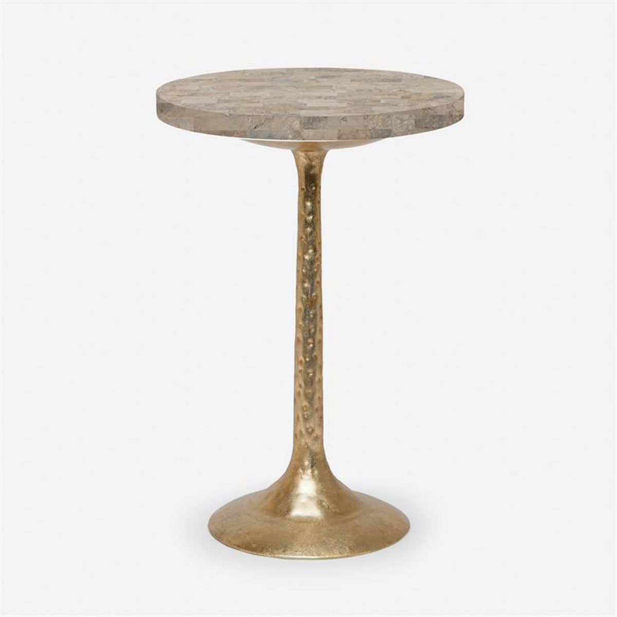 Made Goods Delancy Bistro Side Table in Marble