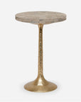 Made Goods Delancy Bistro Side Table in Marble