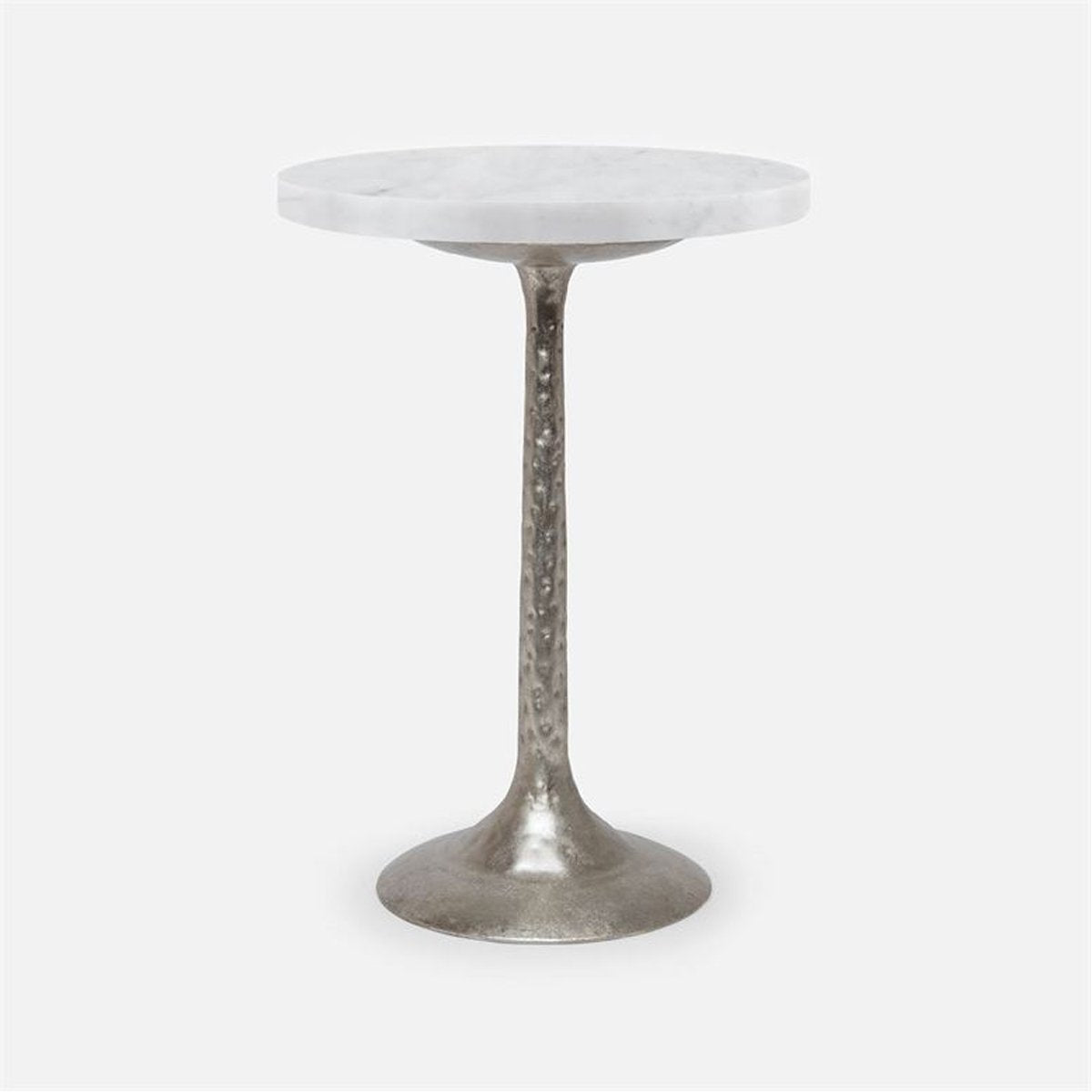 Made Goods Delancy Bistro Side Table in Marble