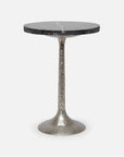 Made Goods Delancy Bistro Side Table in Marble