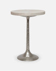 Made Goods Delancy Bistro Side Table in Faux Shagreen