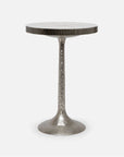 Made Goods Delancy Bistro Side Table in Zinc Metal