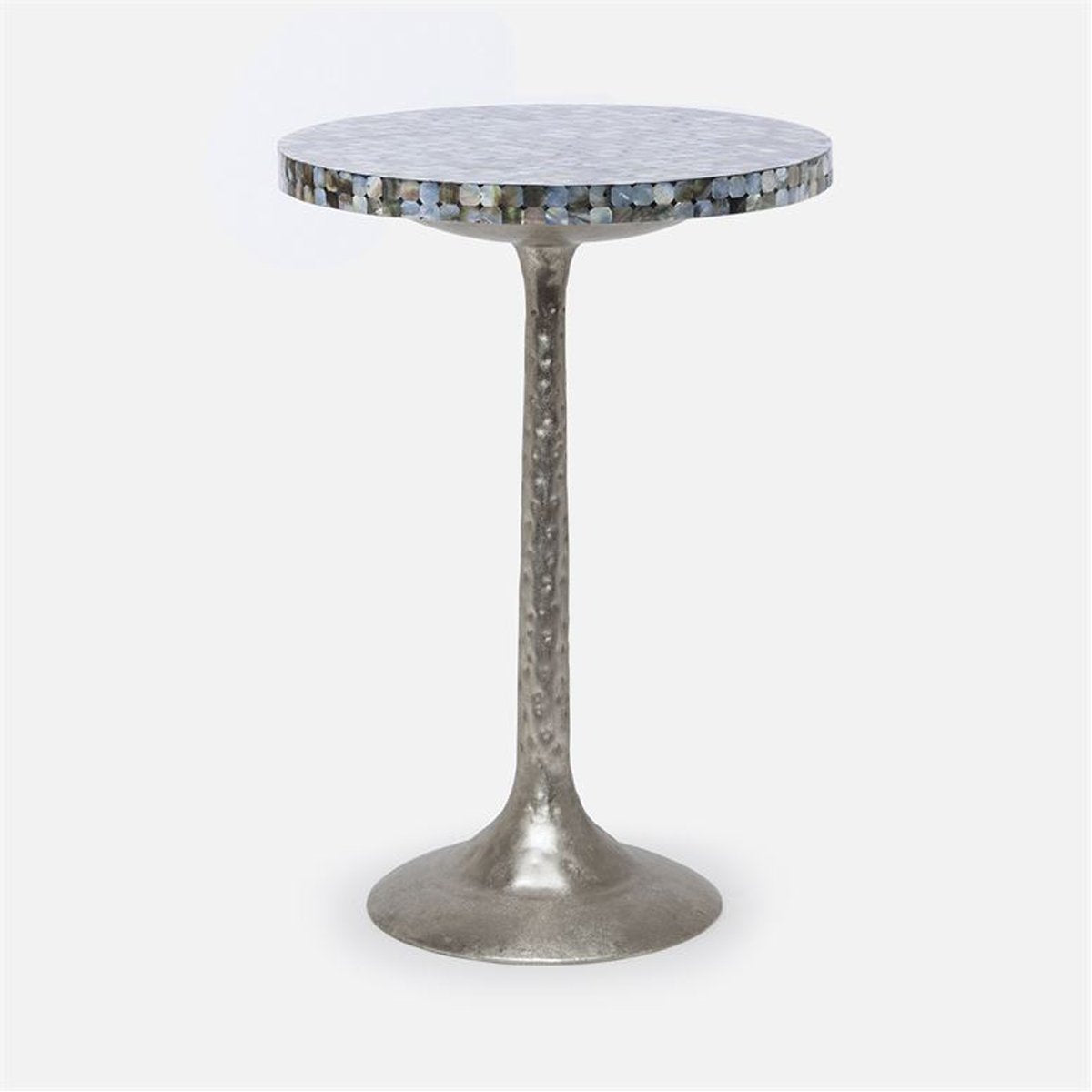 Made Goods Delancy Bistro Side Table in Resin and Shell