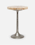 Made Goods Delancy Bistro Side Table in Shell