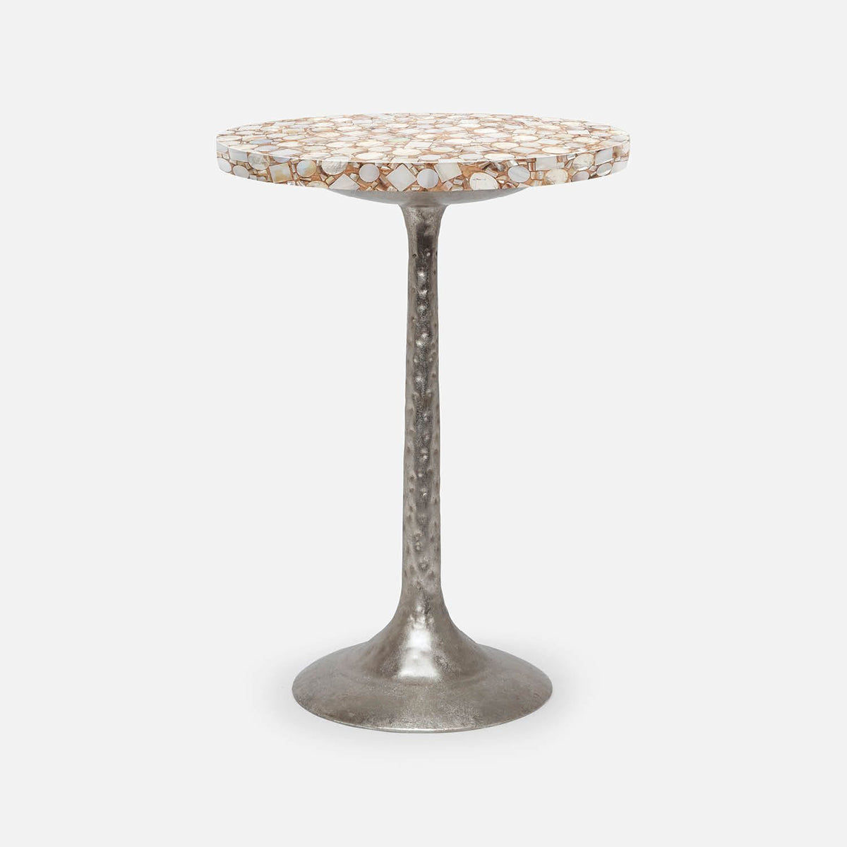 Made Goods Delancy Bistro Side Table in Shell