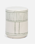 Made Goods Dennison Striped Ceramic Outdoor Stool