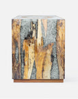 Made Goods Draden Tamarind Wood and Resin Block Side Table