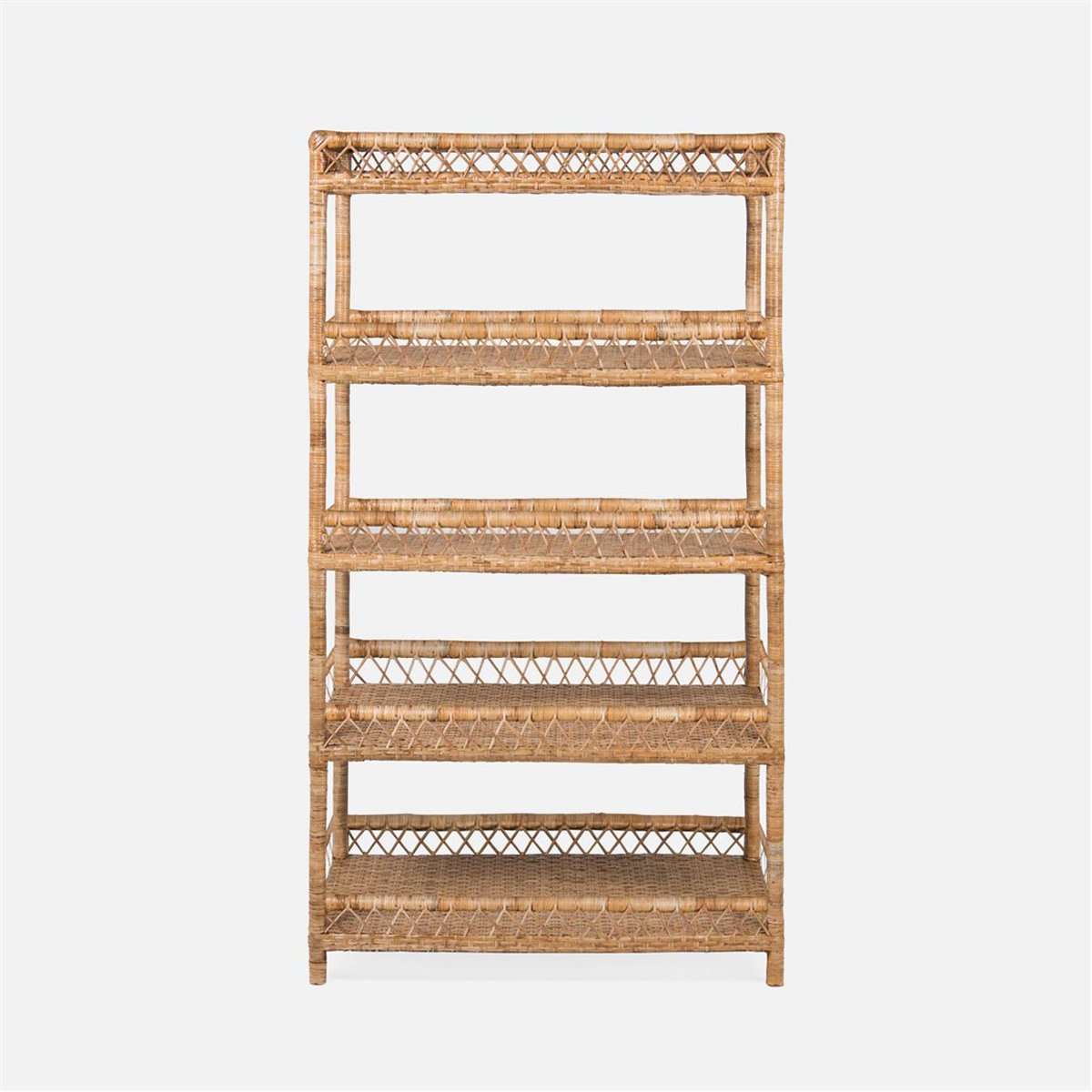 Made Goods Elwood Rattan Bookcase