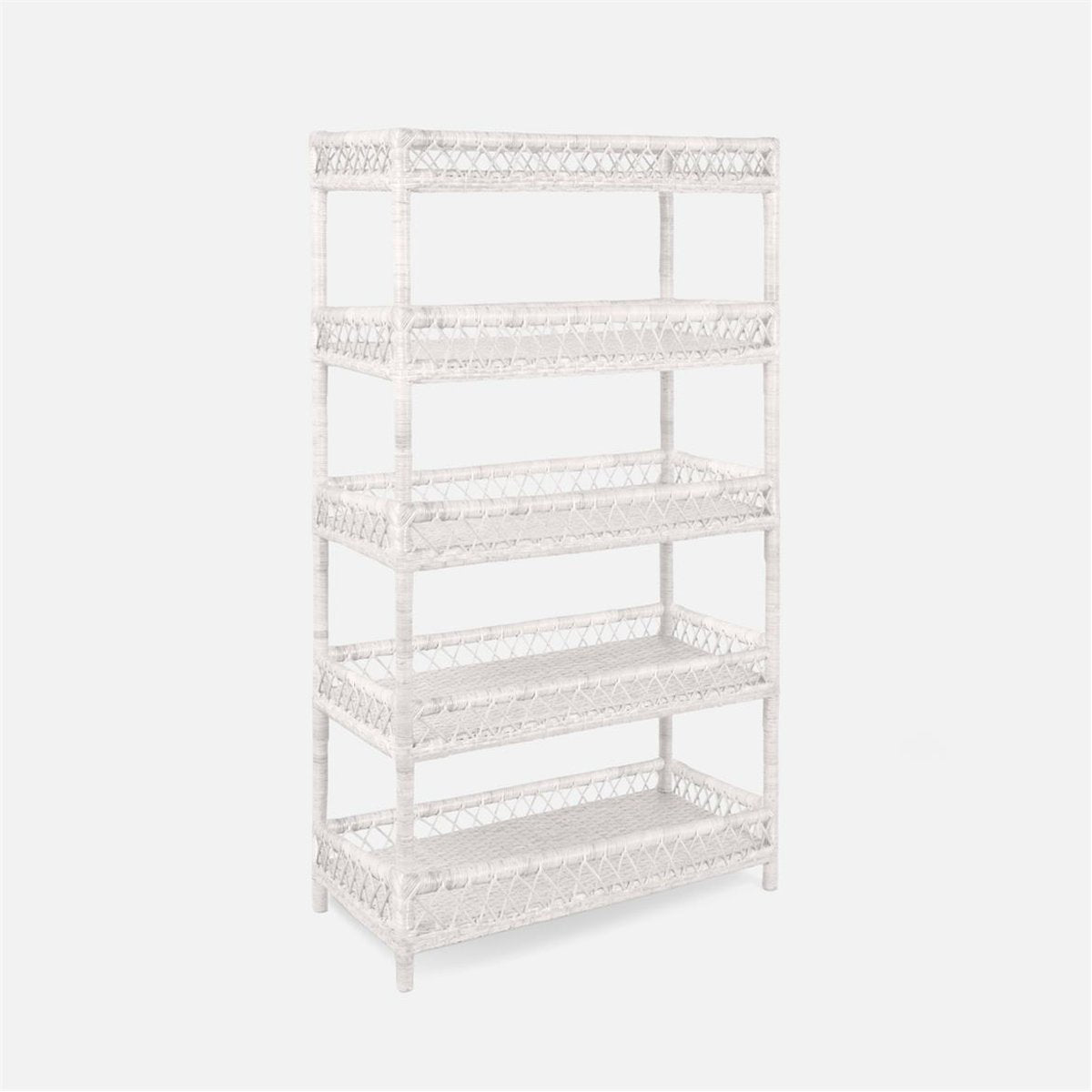 Made Goods Elwood Rattan Bookcase