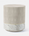 Made Goods Emerson Realistic Faux Shagreen Marbleized Resin Side Table